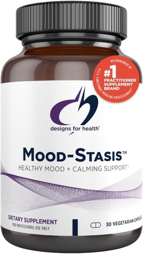 [BRSWKF3YAR5QIE32] Progetti per la salute Mood-Stasis - 5-MTHF Methyl Folate + Methyl B12, Estratto di zafferano per il supporto del mood & Calming Support (30 capsule)