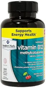 [BRSWGFD5OUCBMHQ7] Members Mark Sublingual Vitamin B12 5000mcg (300 Count) (3 Pack)