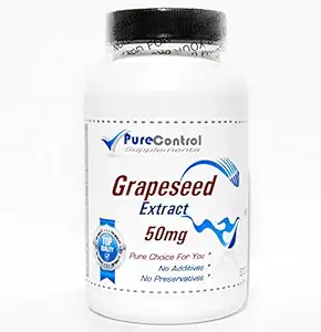 [BRSWKZI5BF6AKDIZ] Grapeseed Extract 50mg // 100 Capsules // Pure // by PureControl Supplements
