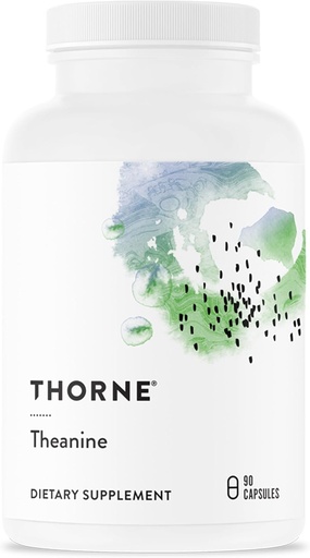 [BRSWG236AECQG3AU] THORNE - Theanine - 200mg of L-Theanine - Support a Healthy Stress Response, Relaxation, and Focus - Increases Brain Alpha-Wave Production* - 90 Capsules