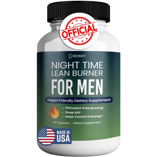 [BRSRAYAFBAIWA232] Night Time Lean Burner for Men Advanced Sleep Supplement Vitamin D Night Burner & Anabolic Recovery, Natural Sleep Aid with Magnesium, Ashwaganda (1)