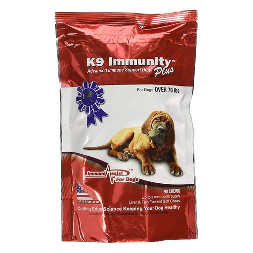 [BRSWIZQQB4HGOHD6] Aloha Medicinals - K9 Immunity Plus - Potent Immune Booster for Dogs Over 70 Pounds - 90 Soft Chews