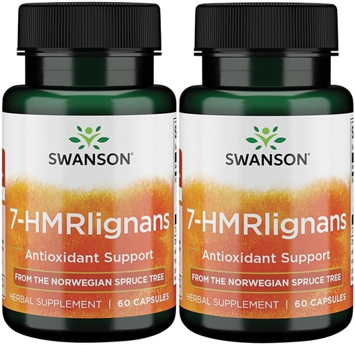 [BRSWGAAKDF4BOC3V] Swanson 7-Hmrlignans from Norwegian Spruce Tree 40 Milligrams 60 Capsules (2 Pack)
