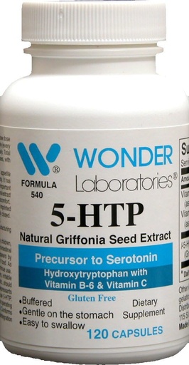 [BRSWIYQLBRYWA3LI] 5 Htp, Naturlig Griffonia Seed Extract Precursor til Serotonin - 120 kapsler #5402