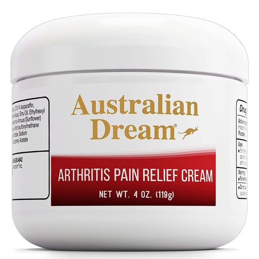 [BRSWIGQFAYNGMGY7] Australian Dream Arthritis Pain Relief Cream - Soothing & Non-Greasy - Powerful Topical Arthritis Pain Relief - Good for Muscle Aches or Joints - 4 oz Jar