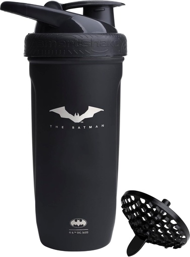 [BRSWYCQLAUMGCF3O] Smartshake DC COMICS Reforce Edelstahl Protein Shaker Bottle 900 ml | 30 oz - Lecksichere Schraub Lid - BPA Free – Unisex - Nicht isoliert - Batman