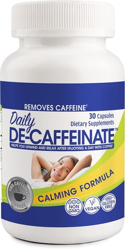 [BRSWK23QOQGAEF3K] Daily De-Caffeinate: Advanced Caffeine Eliminator Suplemento – Natural Acting Non-Addictive Formula That Supports Relaxation and Deep, Restful Sleep