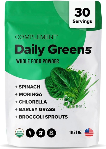 [BRSRMZT2CUHBSDQ2] Eguneroko Greens Powder, Super Greens Powder Superfood- Wholefood, Organic Chlorella Powder, Barley Grass Juice Powder, Broccoli Sprouts-Immune Support, Brain Health, Metal Detox-30