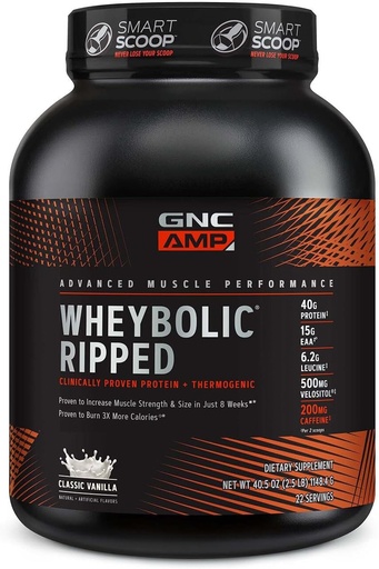 [BRSWYFIQA4HBYHL5] GNC AMP Wheybolic Ripped - Classic Vanilla (22 slúži)