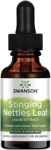 [BRSWIEL7OUPGAYA3] Swanson Stinging Nettles Leaf Liquid Extract Alcohol and Sugar-Free 1 fl Ounce (29.6 ml) Liquid
