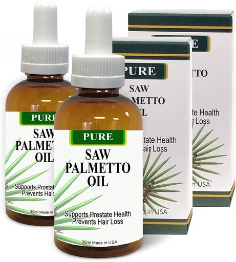 [BRSRMA3YOYHWYCDZ] Pure Saw Palmetto Oil Organic Natural 60- 90- den Dodávka na rozdíl od neefektivních prášků podpora Prostate Zdraví Spánek lepší snížit časté močení DHT Blocker Stop vlasové ztráty (2 Fl Oz)