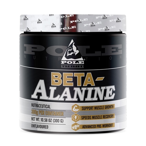 [BRSRAYL6DIBAAGY6] Pole Nutrition Beta-Alanine Unflavored, 300 Gram, 75 Serving