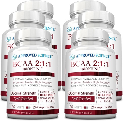 [BRSWYEACBUPQECTH] Approved Science BCAA Supplement - 360 Tablets - 2400mg - Increase Performance and Enhance Muscle Development - L-Leucine, L-Isoleucine, L-Valine - Made in USA, Non-GMO