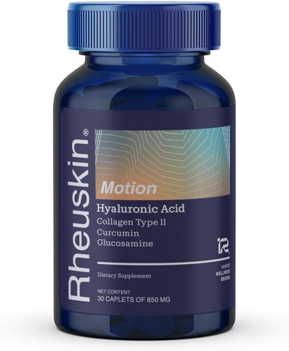 [BRSRAAQ3DIMQI2T2] Motion – Advanced Joint Support: Hyaluronic Acid + Glucosamine + Curcumin + Type II Collagen – Flexibility, Mobility & Comfort – 30 Caplets 850 mg