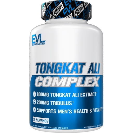 [BRSRMFA5OIIRU3DH] Evlution Nutrition Tongkat Ali - Men’s Health + Vitality Supplement - 800mg Tongkat Ali + 200mg Tribulus - Performance Support - Vegan + Gluten Free Capsules - 30 Servings