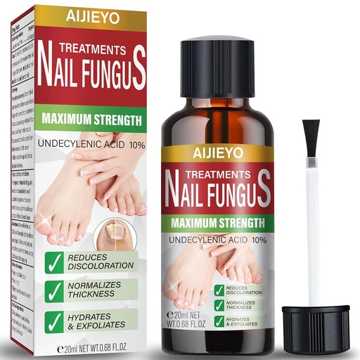 [BRSRAAYDCANBU233] E-Bes Toenail Fungus Treatment Extra Strength, Repair Thick Damage Color Fingernail Toe Nail Fungus Treatment, Tea Tree Oil Easy Use Fungal ToeNail Treatment- 20ML