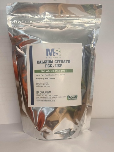 [BRSRAEATOYPWYETJ] Calcium Citrate Powder - Calcium Citrate Supplement, Calcium Citrate 1000mg - Gluten Free, 4500mg (1000mg Calcium) per Serving - 1 lb