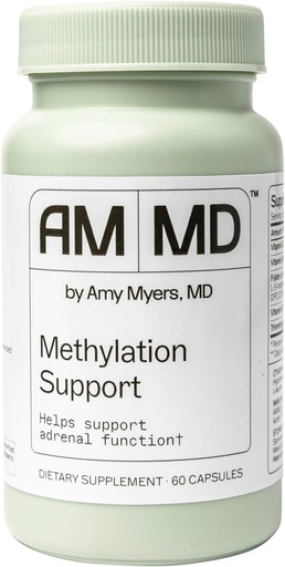 [BRSRA23RCJ6Q4HYU] Amy Myers MD Methylation 지원 - MTHFR 보충교재 - 지원 Adrenal 기능, Gut & Liver 건강 - Folate, 비타민 B12, B6 & B2를 포함합니다 - 비 GMO & 글루텐 자유로운 - 60의 캡슐 (30의 봉사)