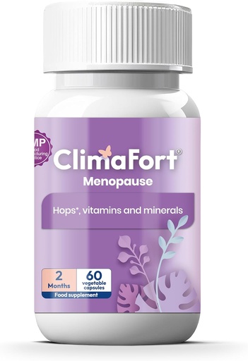 [BRSRMHQKC4IB4CLX] Climafort 60 Day Supply | Menopause Yardım Pills / Hot Flashes üçün Natural Relief, Night ters, Mood Swings & Hormon Balance | Hops, Vitaminlər, və Minerals | 1 Kapsül Daily