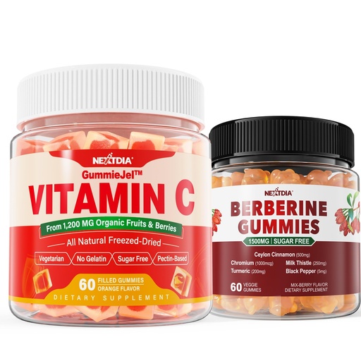 [BRSRAYYLPIFQMHY3] Nextdia Berberine + Whold Food Vitamin C