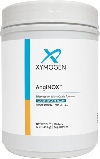 [BRSRMGQTDIGR6AIY] XYMOGEN AngiNOX - Nitric Oxide Support Powder with L-Arginine, L-Citrulline + Quercetin - Supports Athletic Performance, Helps Optimize Flow of Blood + Oxygen - Orange Flavor Drink (17 oz)