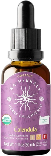 [BRSWGH3QO57RMH3F] Ra Herbals Organic Calendula Liquid Extract - Detox Support - 1 fl oz