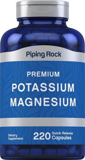 [BRSROBQ3CUIBAYLD] Пілінг Rock Potassium Magnesium Supplement 220 Capsules Non-GMO, Gluten Free Premium Комплексний