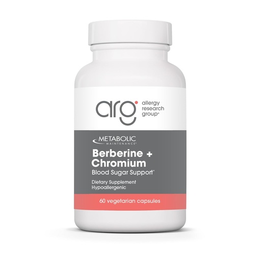 [BRSROA34B56RMCDA] Metabolic Maintenance Berberine + Chromium - Berberine Chromium Supplement for Women and Men, Natural Health Complex for Metabolic Function, 500mg per Capsule - 60 Capsules