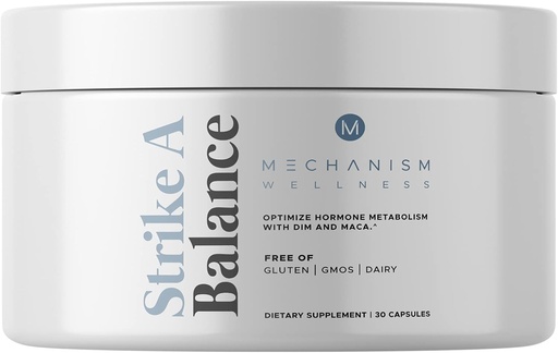 [BRSW2ED3C4BRSFAV] Strike A Balansinis Hormoninis balansas papildai DIM Maca Energy Mood Metabolization Prostate PMS Menopauzė Parama ne GMO, 30 kapsulės