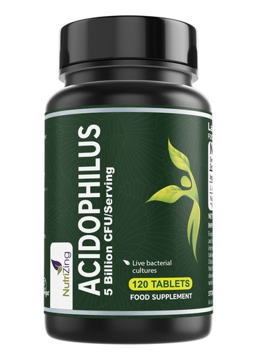 [BRSWKEYPOYPRKH36] NutriZing High Strength Lactobacillus Acidophilus 5bn CFU/Serving