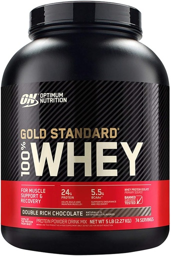[BRSWGCQ3CV5GGYDF] Optimal ernæring, 100% WHEY Gold Choc 5LB