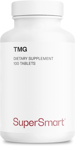 [BRSWYGLRDN4GAE3Z] Supersmart TMG 2250mg per Day (High Strength) - TMG Trimethylglycine - Betaine Anhydrous Supplement | Non-GMO & Gluten Free - 100 Tablets