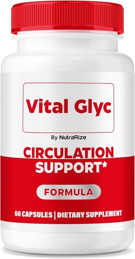 [BRSRAHAEC4MRAALV] Vital Glyc Capsules - Official Blood Support Formula, Vital Glyc Blood Vessel Cleaner, Vital Glyc Glyco Optimizer Pills, Supports Overall Health & Wellness, Vital Glyc Powder (60 Capsules)
