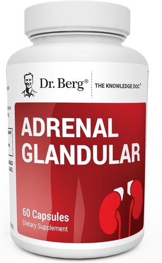 [BRSW2AQTOQPG2HIU] Dr. Berg Adrenal Glandular - Hormone Balance Formula που υποστηρίζει υγιή Adrenal Function - συμπλήρωμα υποστήριξης Adrenal - 60 κάψουλες