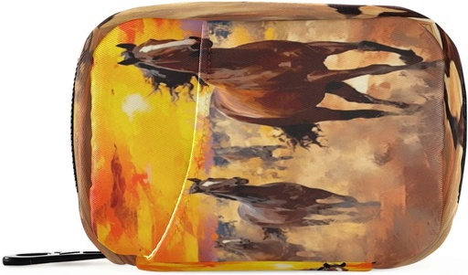 [BRSROBIHCJYGKEL5] Konské pilulky Organizátor Case Portable Weekly Daily Pill Case Organizátor s zipsom pre doplnky Medicína Cestovanie Rodinné podnikanie