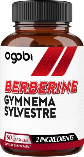 [BRSROED6C4NWKFA2] agobi Berberine Supplements 500mg with Gymnema Sylvestre - Super Concentrated Formula for Immune System, Circulation Health, Digestive & Energy Production - 90 Capsules