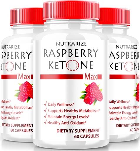 [BRSRAEL6OJ5QEALL] (3 Pack) Raspberry Ketone Capsules, Official Raspberry Ketone For Weight Loss, All-Natural Keto Formula to Unlock Your Body and Fitness Goals, RaspberryKetone 1200MG Supplement, Reviews (180 Capsules)