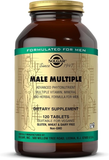 [BRSWIY35AQIWMGDU] Solgar Male Multiple, 120 Tablets