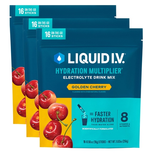[BRSRMYYFOVYQOHLK] Liquid I.V. Hydration Electrolytes, Golden Cherry, 48 Count