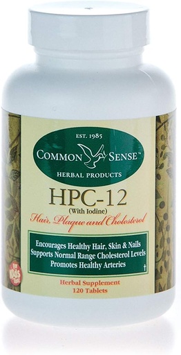 [BRSWGAAQO4CRUHL3] Common Sense Herbal Products HPC-12 (270): Hair, Plaque and Cholesterol with Iodine