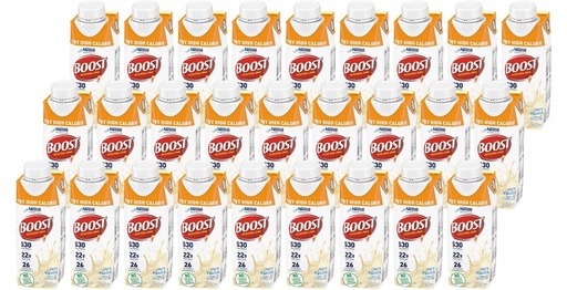 [BRSWIEIDAFYB4ELE] Boost Very High Calorie Nutritional Drink, Very Vanilla, 8 Ounce Box, Pack of 27