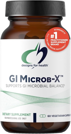 [BRSWIY3YON4WMG3M] Xüsusi GI Microb-X üçün Designs - Botanik Gut Support, Cleanse + Tribulus, Şarabin + Barberry özü - Vegetarian + GMO (60 Kapsül)