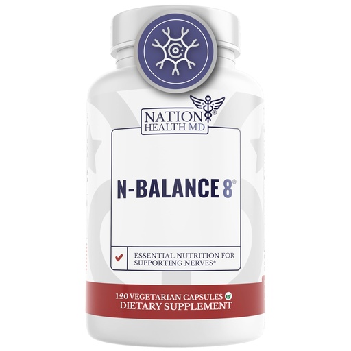 [BRSROHACAADR4CD7] N-Balance 8 - Neuropathy Supplements with Alpha Lipoic Acid (ALA), Benfotiamine, R Alpha Lipoic Acid (R-ALA), Vitamin B12 Methylcobalamin - Nerve Support Supplement - 120 Capsules