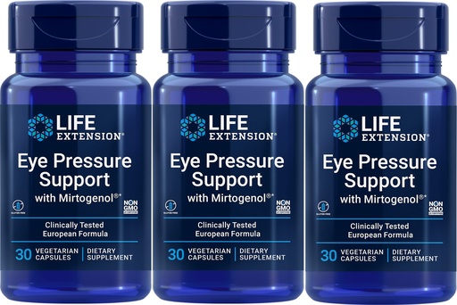 [BRSWI2QGDIFQYDDY] Life Extension Eye Pressure Support with Mirtogenol,Vcaps 30 Count (Pack of 3)