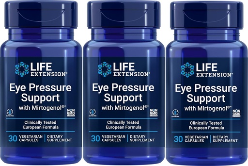 [BRSWI2QGDIFQYDDY] Life Extension Eye Pressure Support with Mirtogenol,Vcaps 30 Count (Pack of 3)