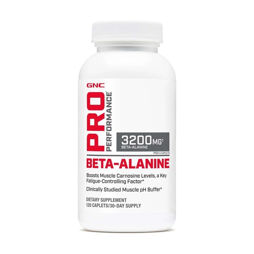 [BRSWECTQBAAREALK] GNC Pro Performance Beta-Alanine, Increases Workout Performance & Decreases Muscle Soreness, Shown To Increase A Key Fatigue Control Factor, 3rd Party Tested, Carnosyn, Unflavored, Gluten Free, 30 Svg