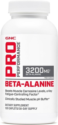 [BRSWECTQBAAREALK] GNC Pro Performance Beta-Alanine, zvyšuje výkon cvičenia a znižuje svalovú bolesť, ukázal sa zvýšiť kľúčový faktor únavy, 3. strana testované, karnosyn, unflavred, bez lepku, 30 Svg