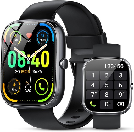 [BRSRAGADBVYGOYLV] Smart Watch for Men Women (Answer/Make Calls), 1.91" HD Smartwatch with Heart Rate Monitor Sleep Monitor, IP68 Waterproof, 115+ Sports Activity Trackers with Pedometer, Fitness Watch for Android/iOS