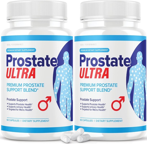 [BRSW2HYLBV6BQD3D] (2 pakke) Prostata Ultra Kosttilskud til mænd Prostata Health Formel (120 kapsler)