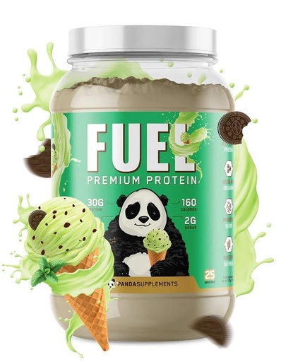 [BRSROHT3BZ4BG2TO] Underground Bio Labs Panda Fuel Premium Protein Whey,Hydrolyzed Collagen,Casein,Probiotics, Enzymes, Keto Friendly,Time Release, 25 Servings (2.5 Pound, Mint Chocolate Ice Cream)